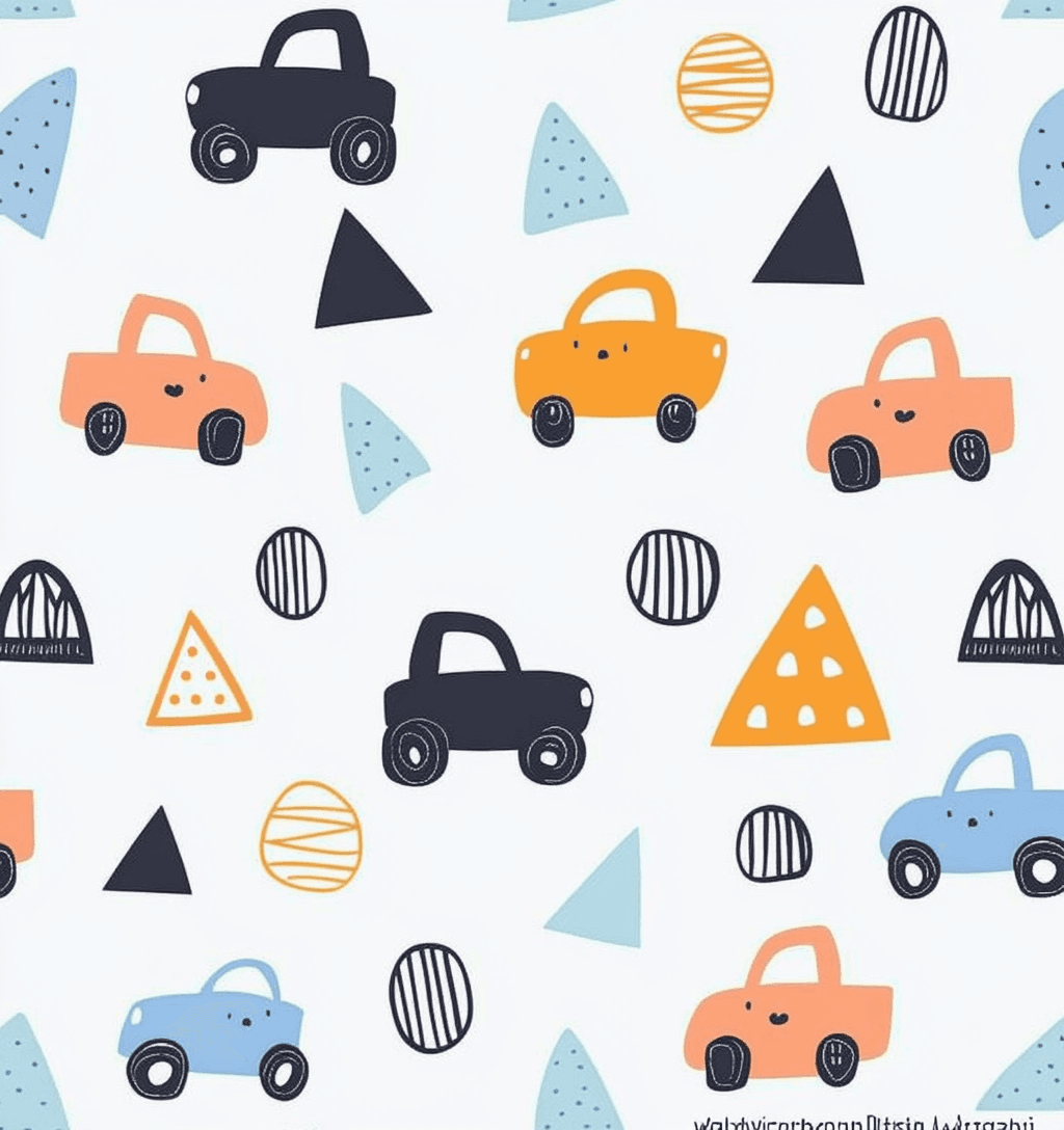 Cartoon Car 032 original repeating artwork