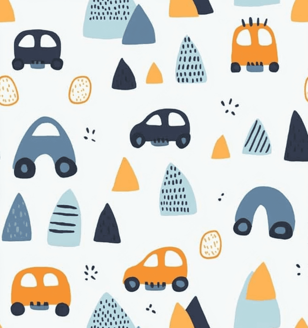 Cartoon Car Mono original repeating artwork