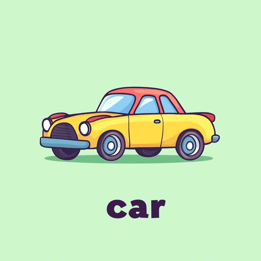 Cute Car Echo original repeating artwork