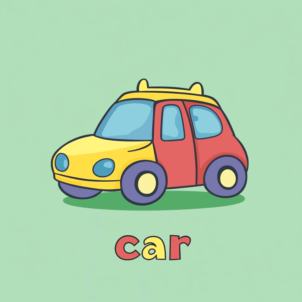 Cute Car Gang original repeating artwork