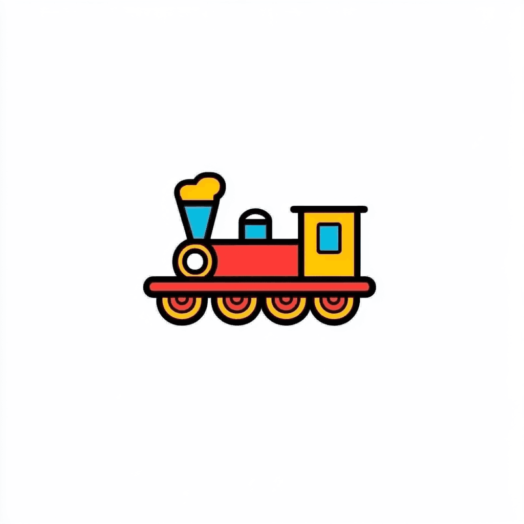 Train Pals original repeating artwork