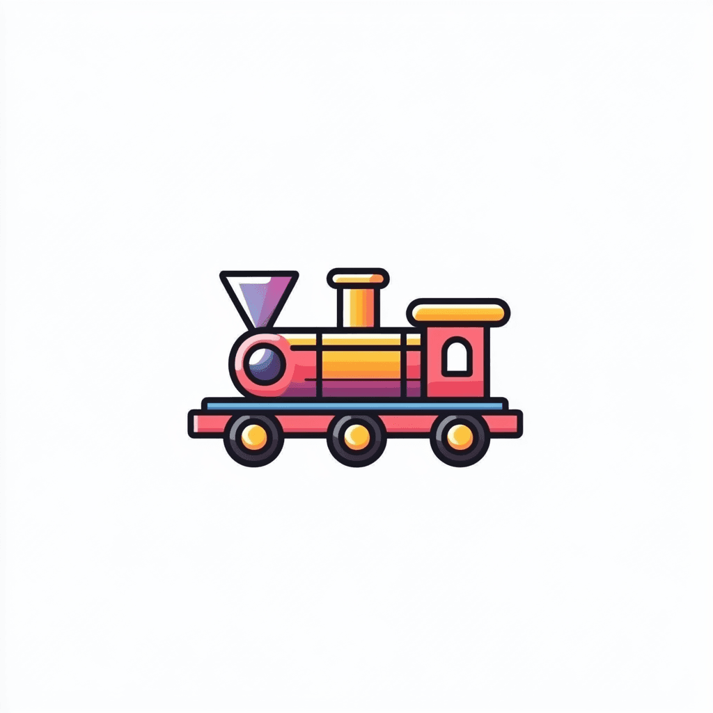 Train 018 original repeating artwork