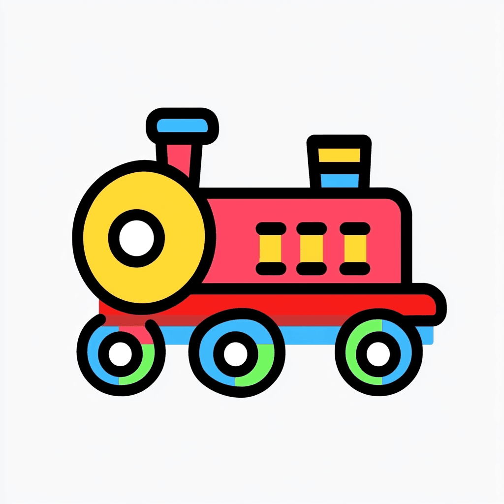 Train 009 original repeating artwork
