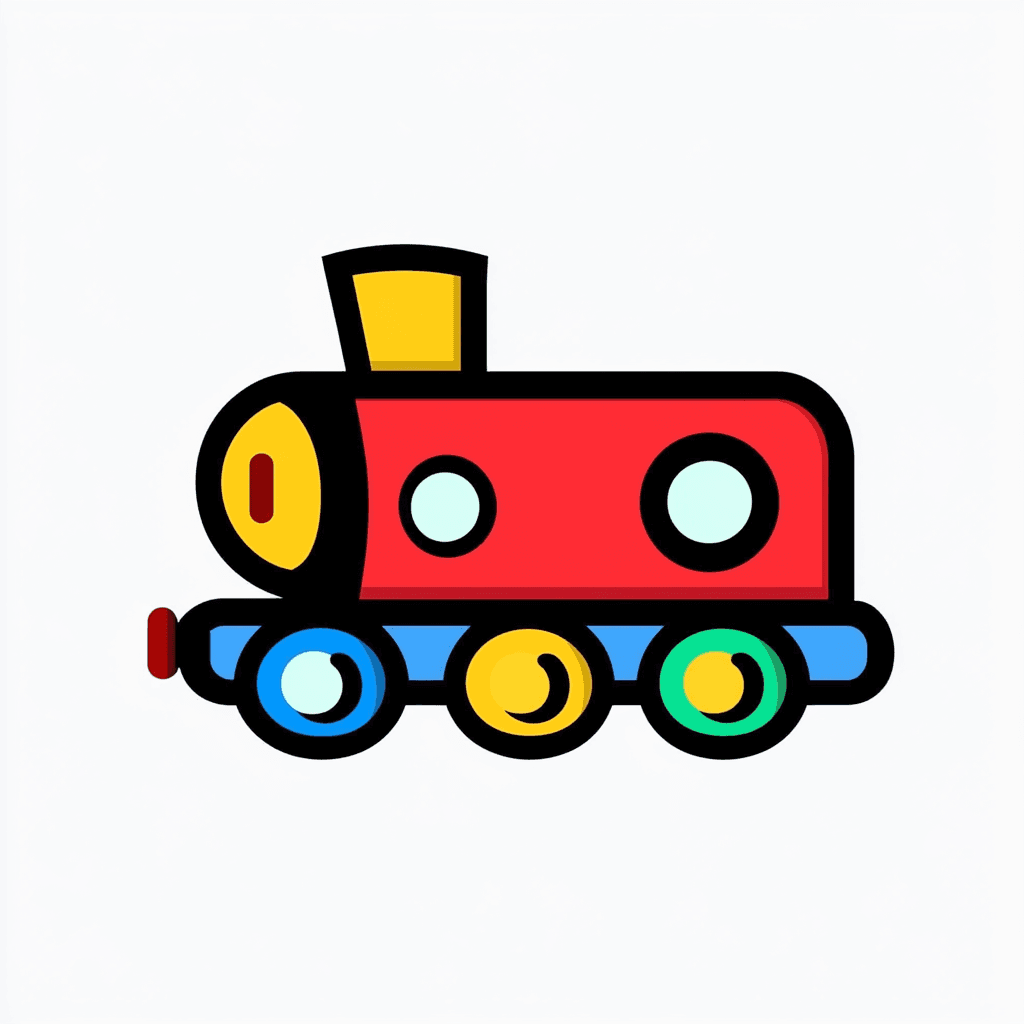 Train 023 original repeating artwork