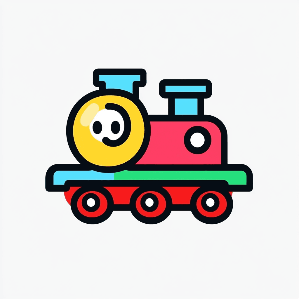 Train 006 original repeating artwork