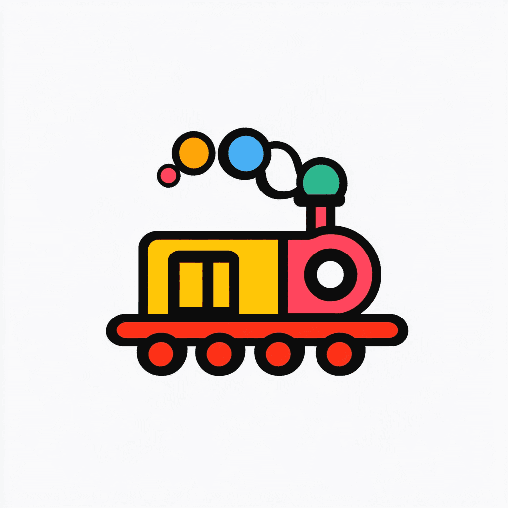Train Neon original repeating artwork