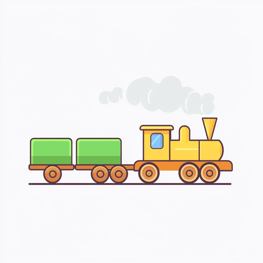 Train 001 original repeating artwork