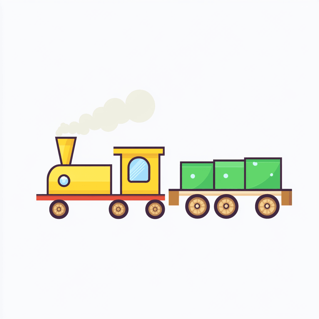 Train 021 original repeating artwork