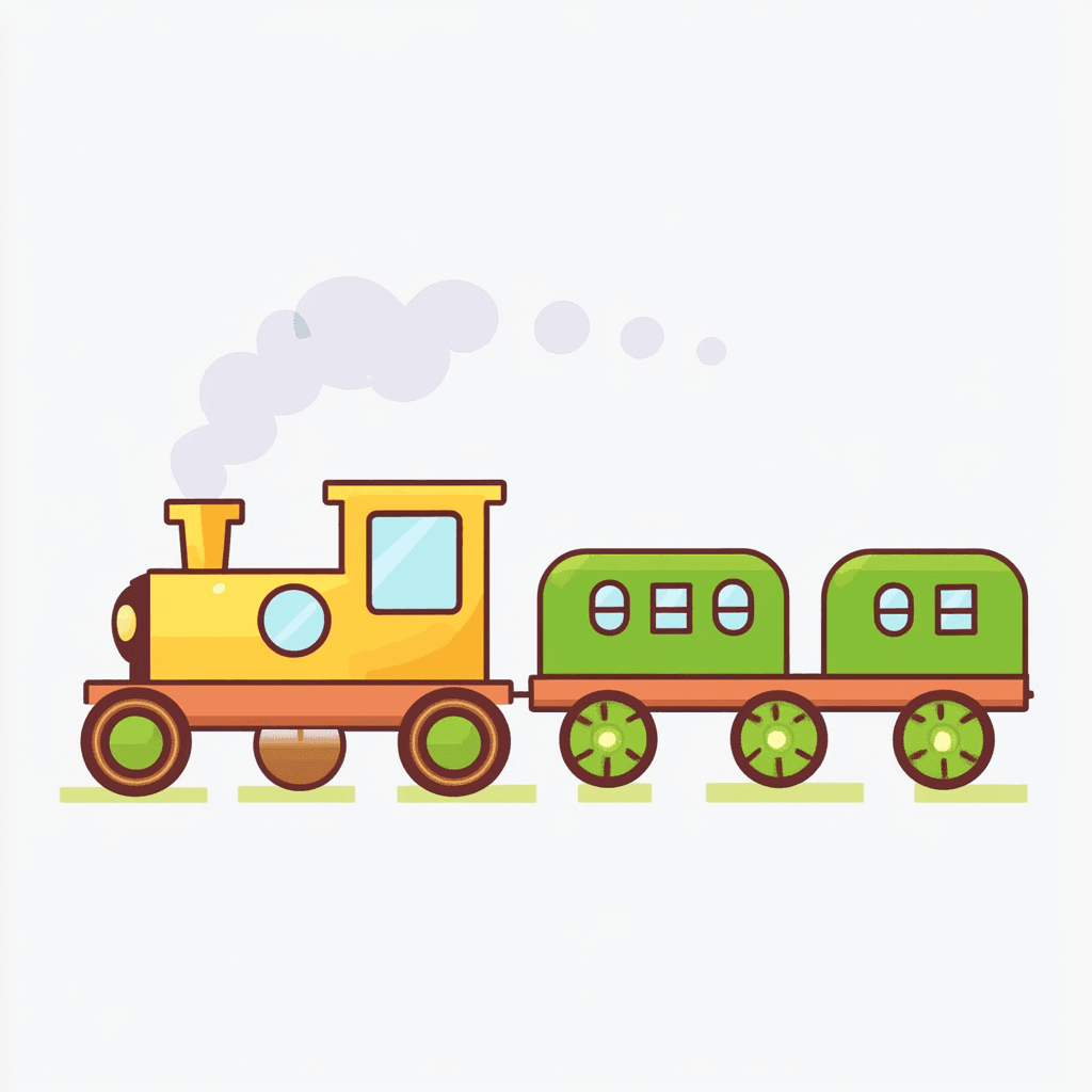 Train 005 original repeating artwork