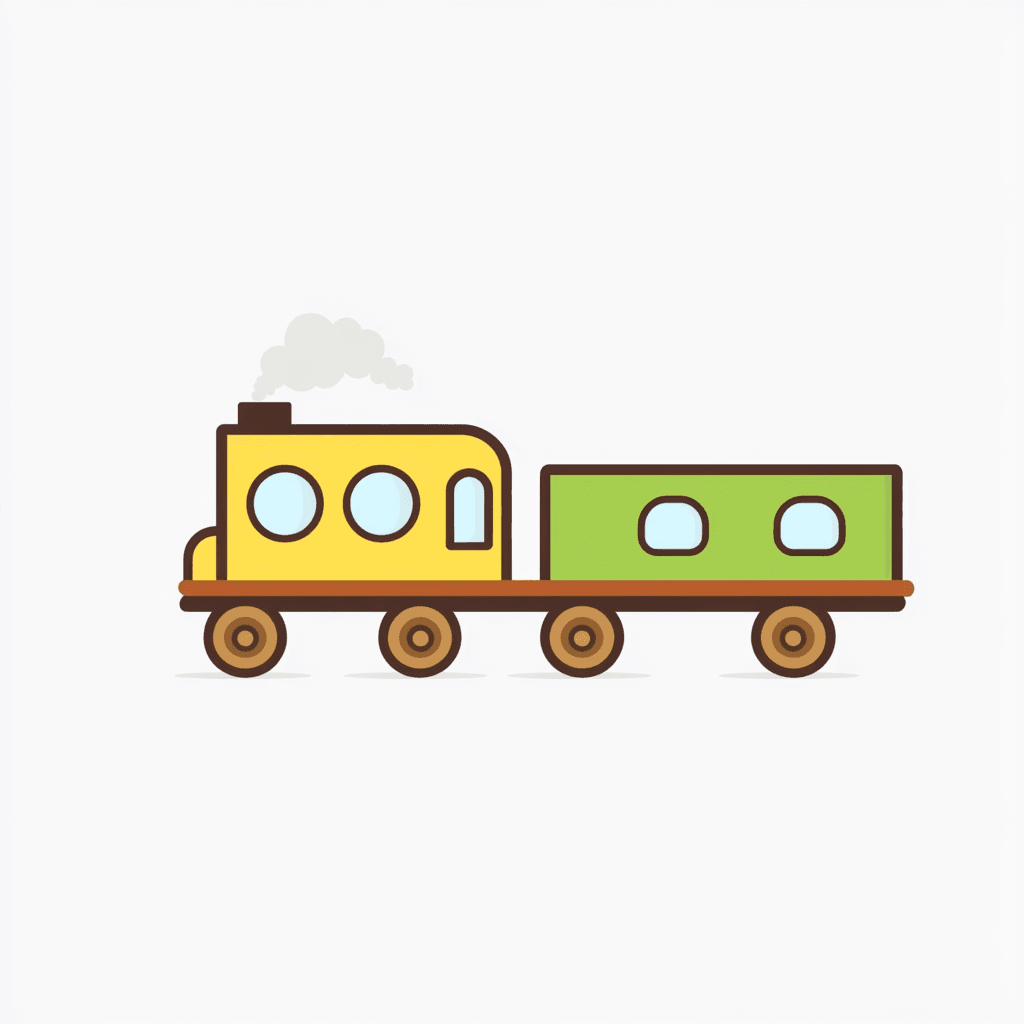 Train Squad original repeating artwork