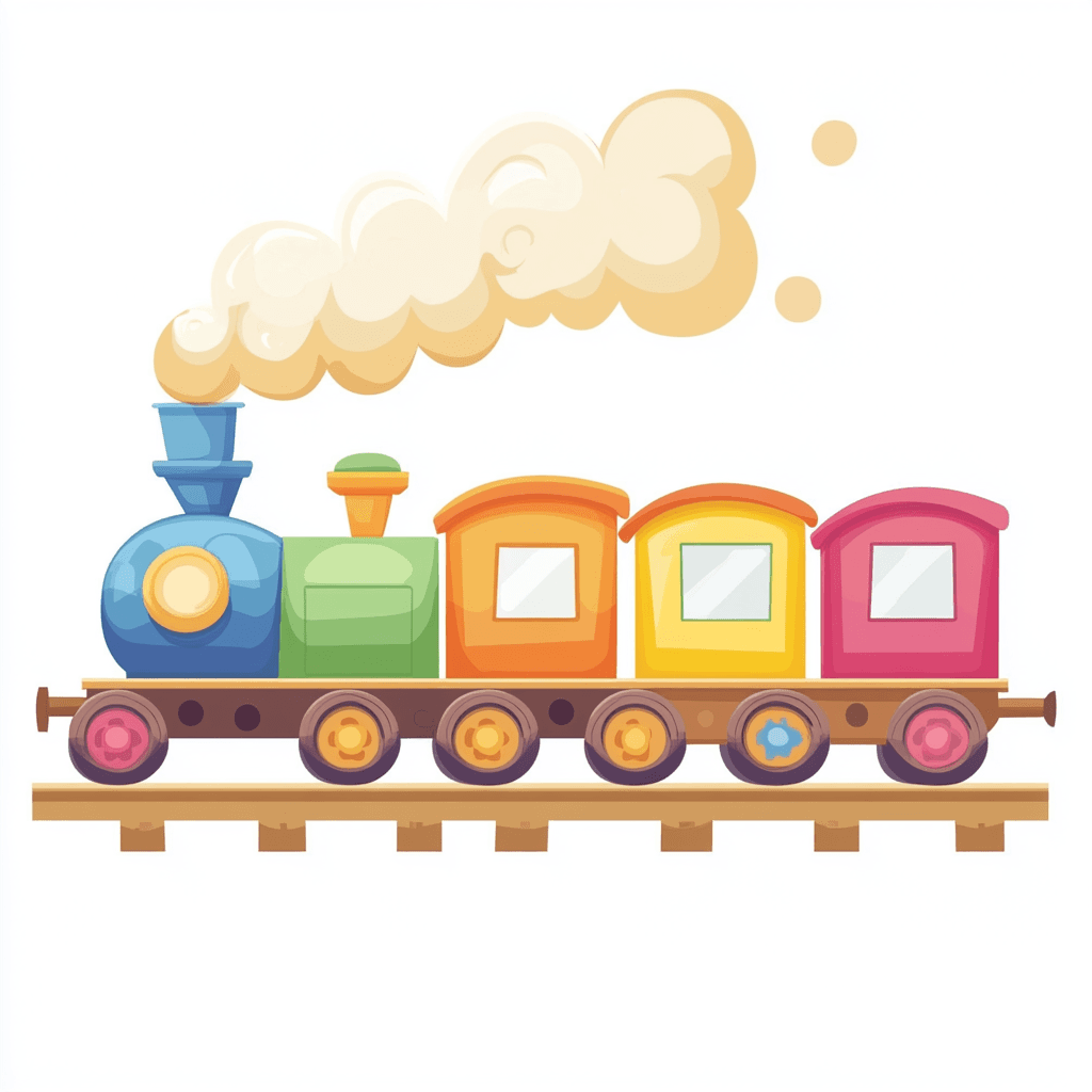 Train 004 original repeating artwork