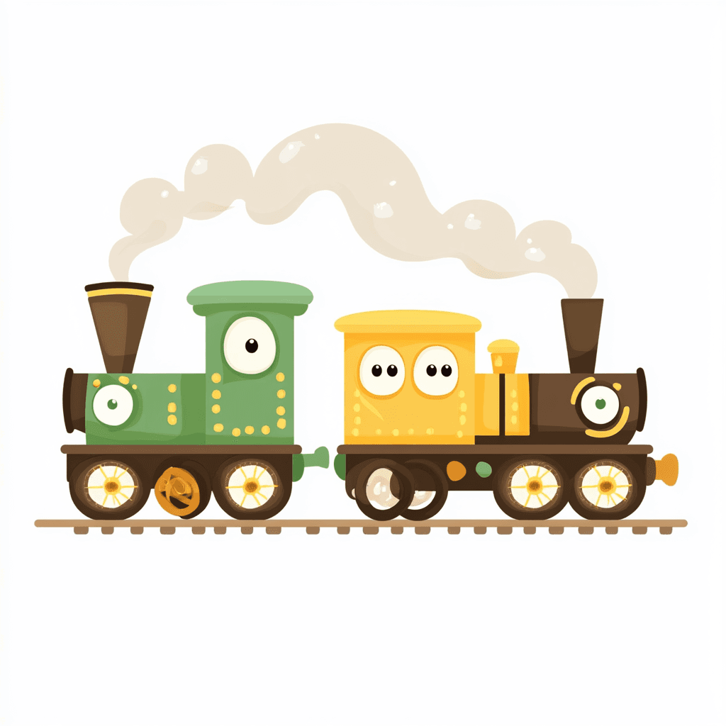 Train Dash original repeating artwork