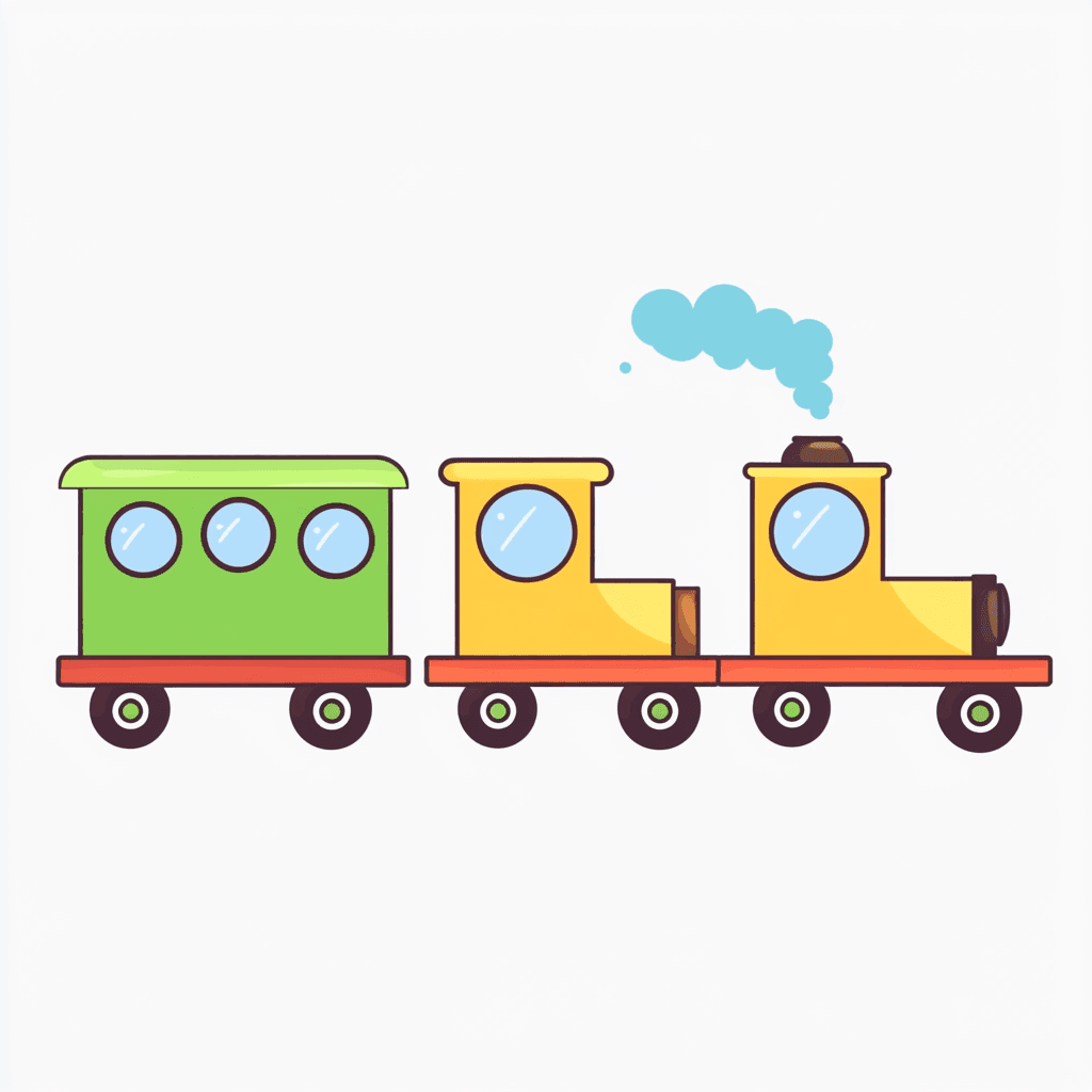 Train Festival original repeating artwork