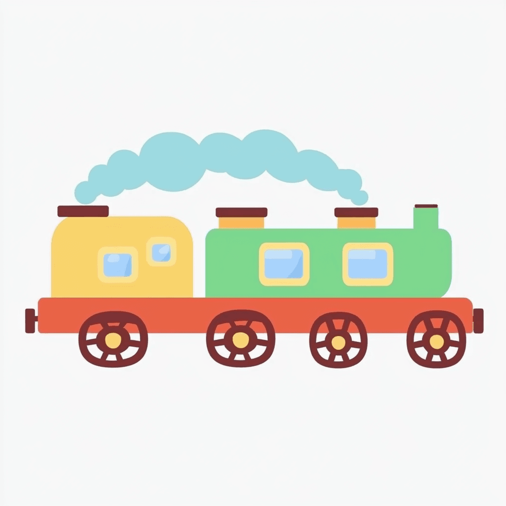 Train 026 original repeating artwork