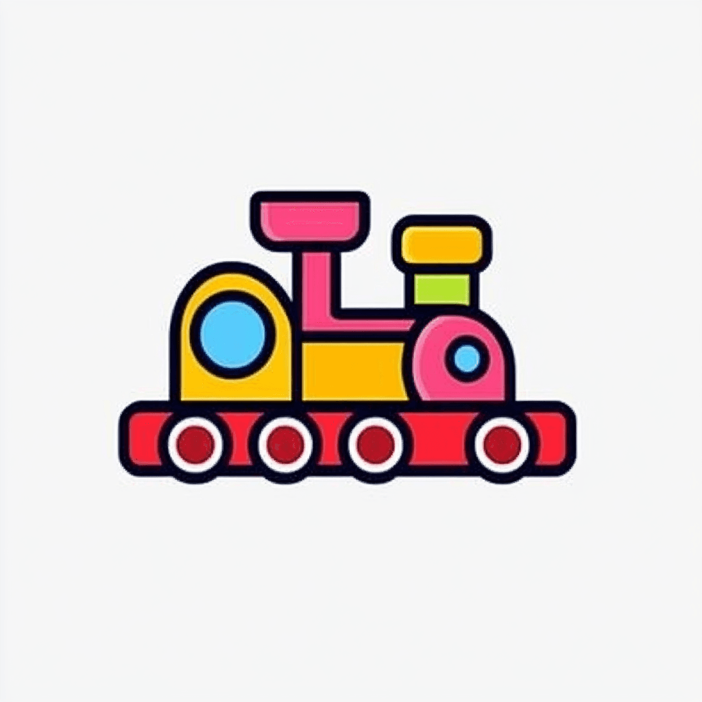 Train Fizz original repeating artwork