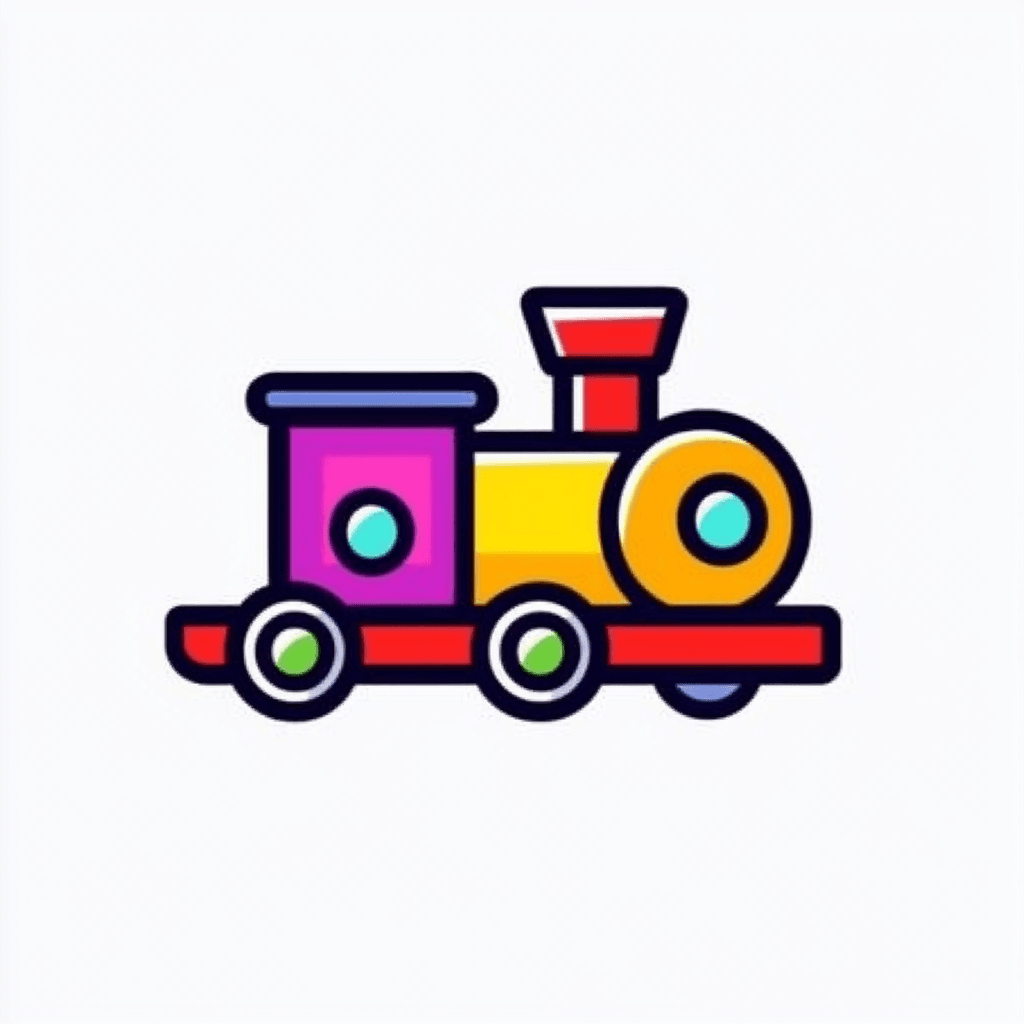 Train Rhythm original repeating artwork