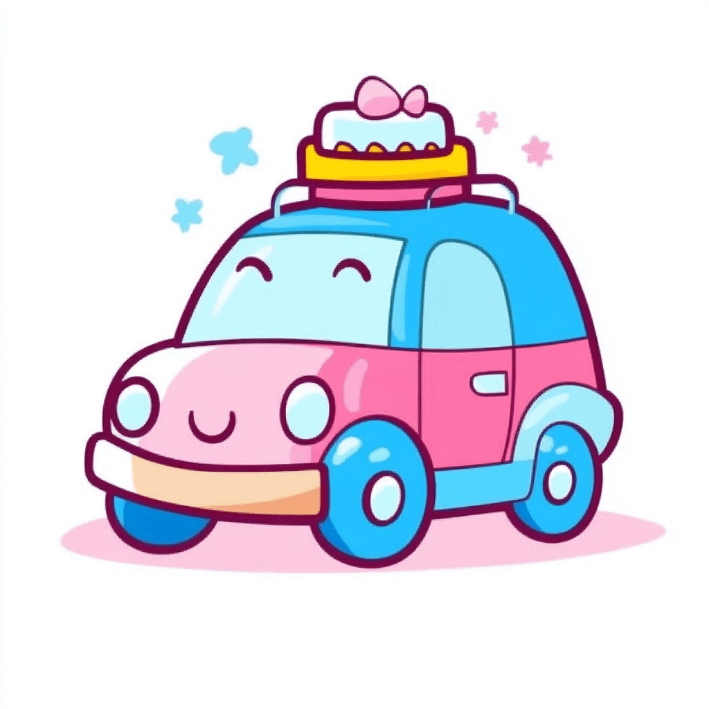Cartoon Car 016 original repeating artwork