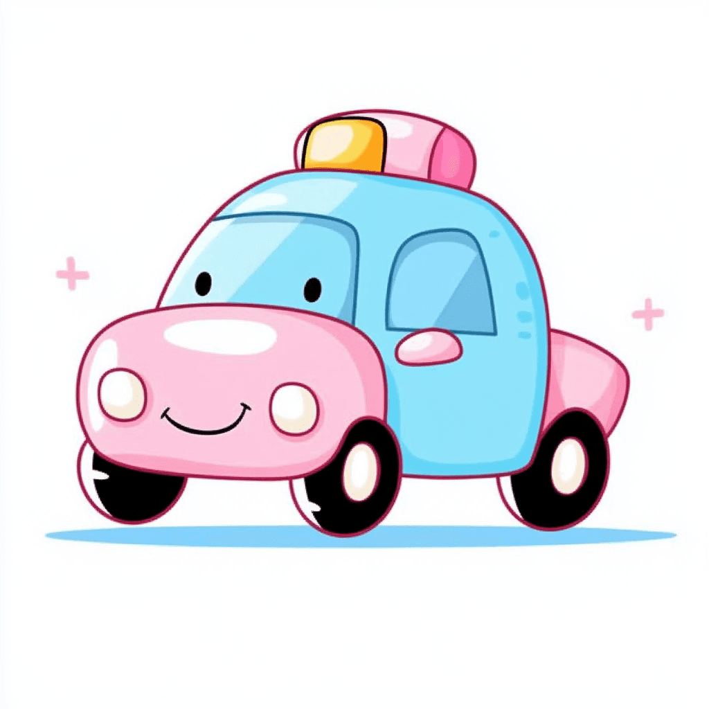 Cartoon Car Drift original repeating artwork