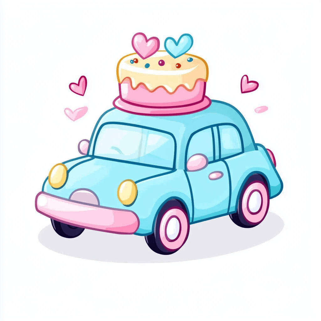 Cartoon Car 029 original repeating artwork