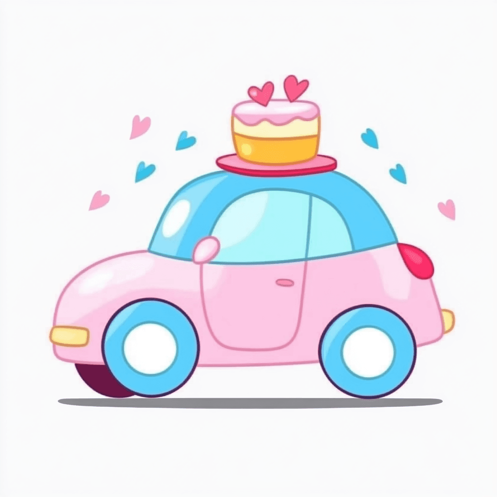 Cartoon Car 031 original repeating artwork