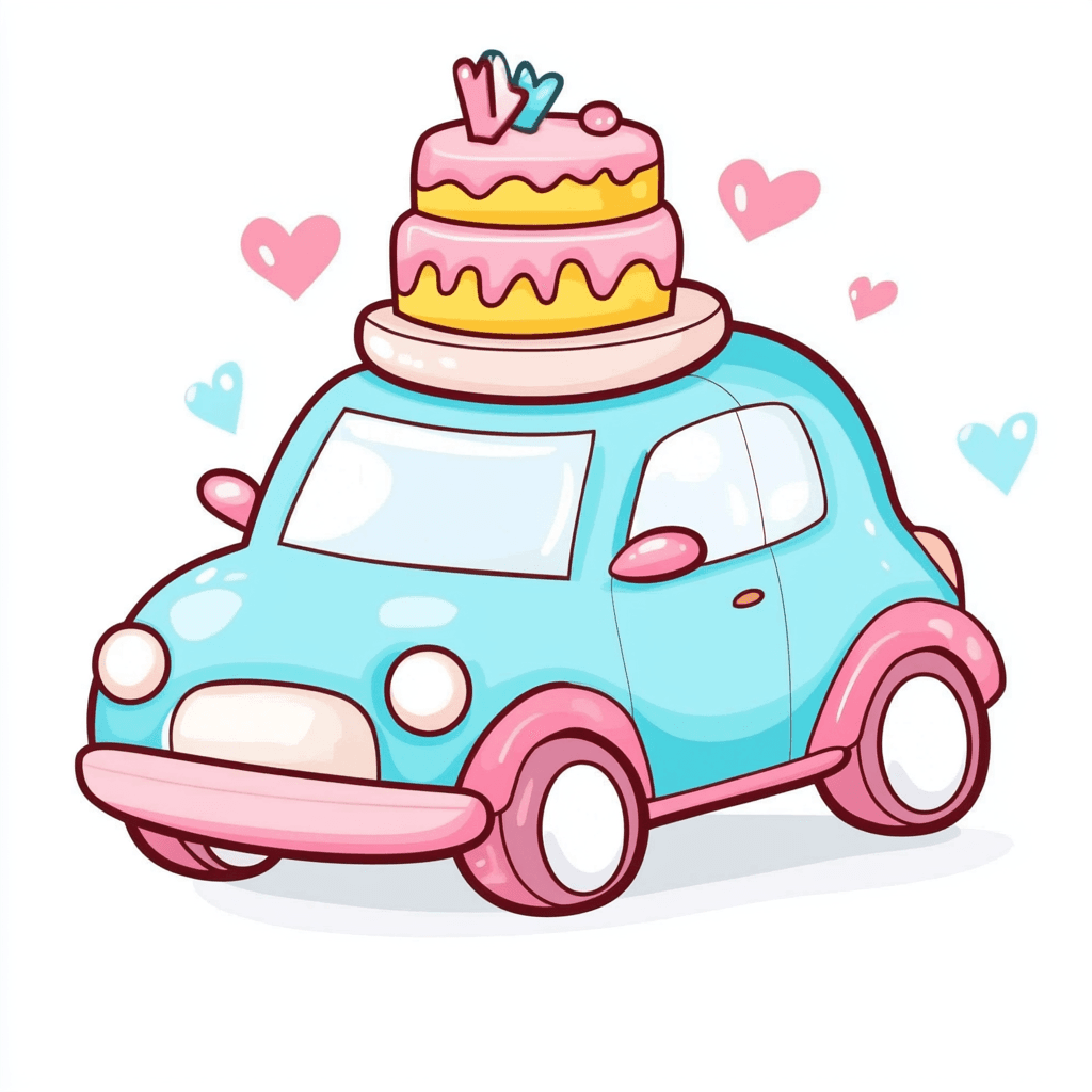 Cartoon Car 015 original repeating artwork