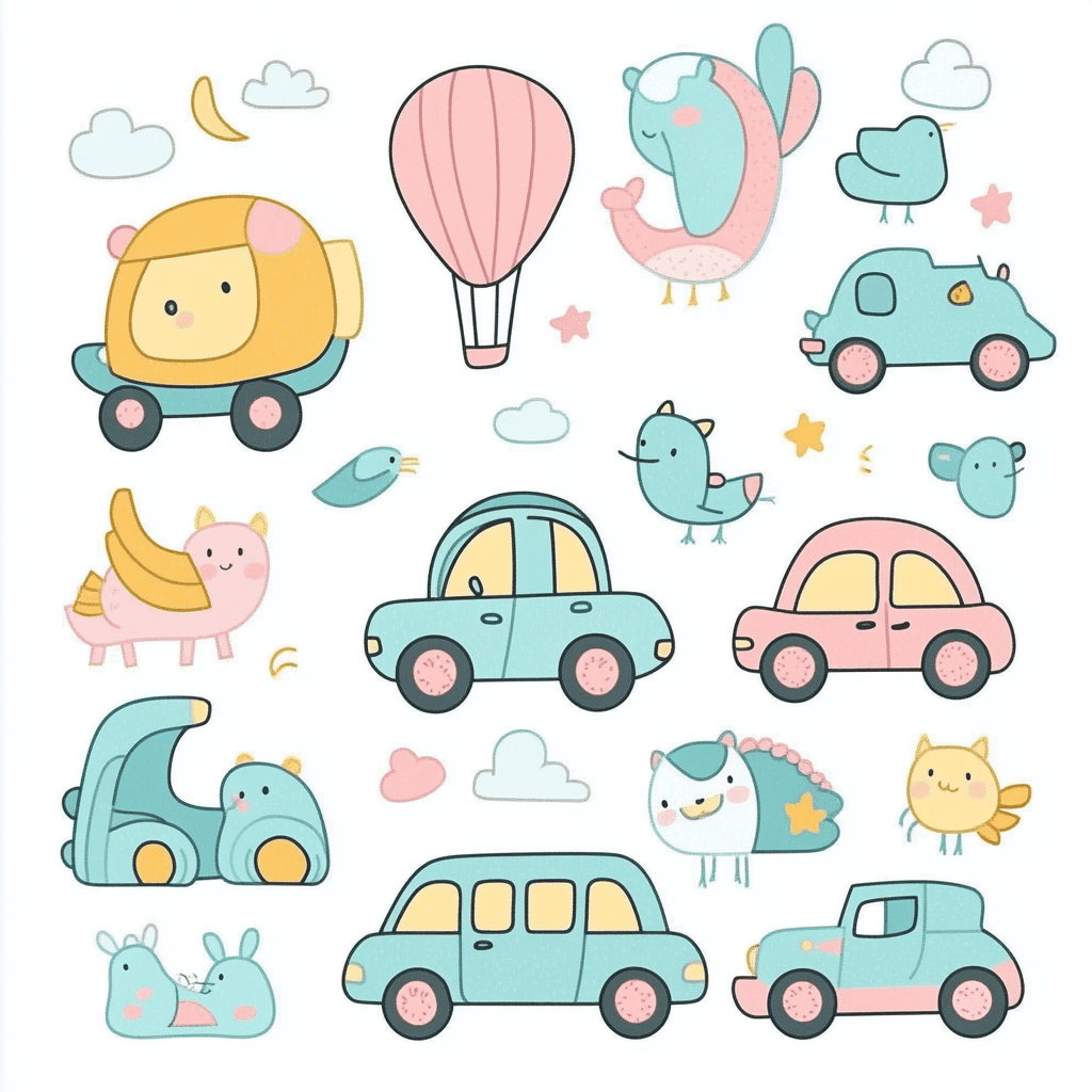 Car 334 original repeating artwork