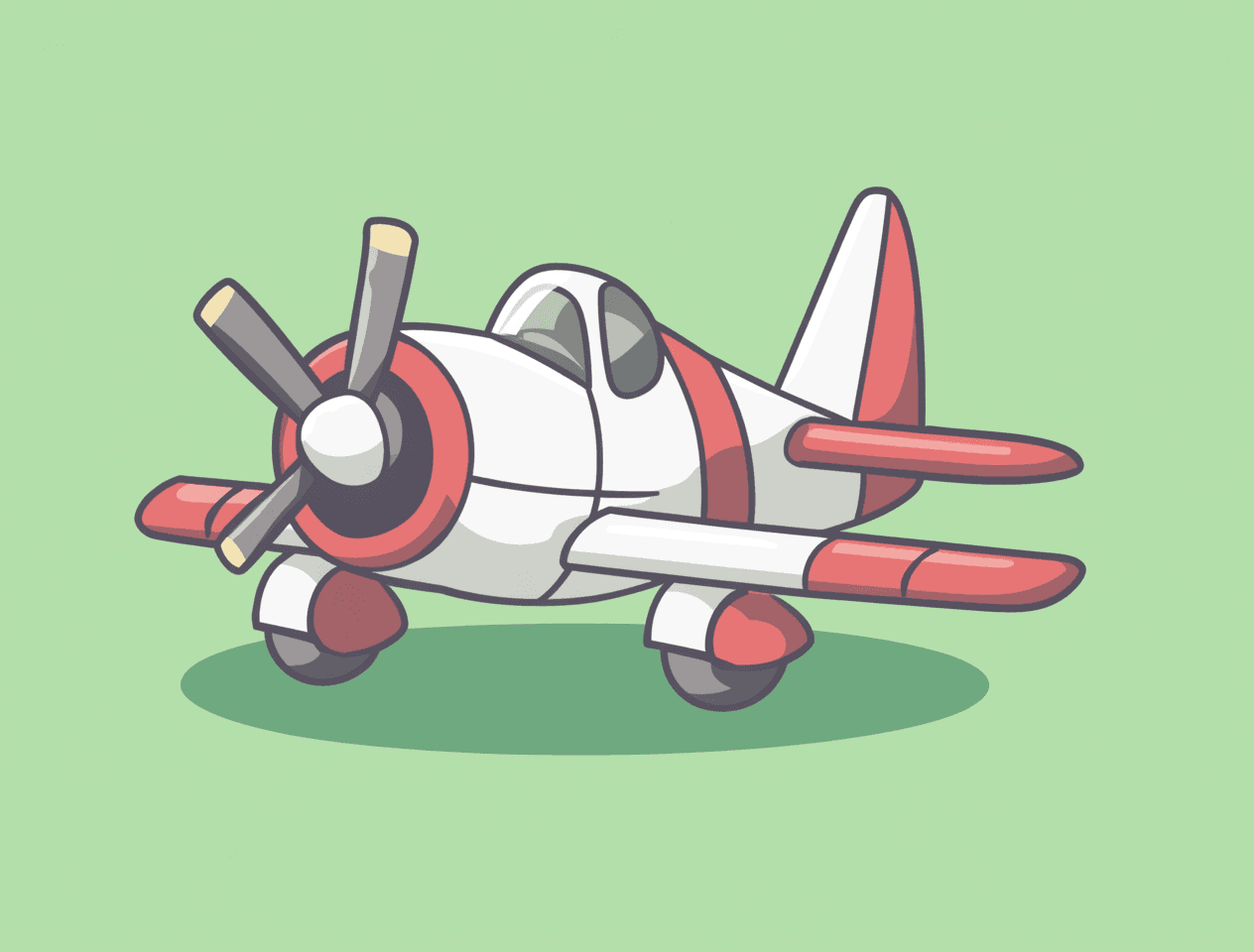 Airplane 077 original repeating artwork