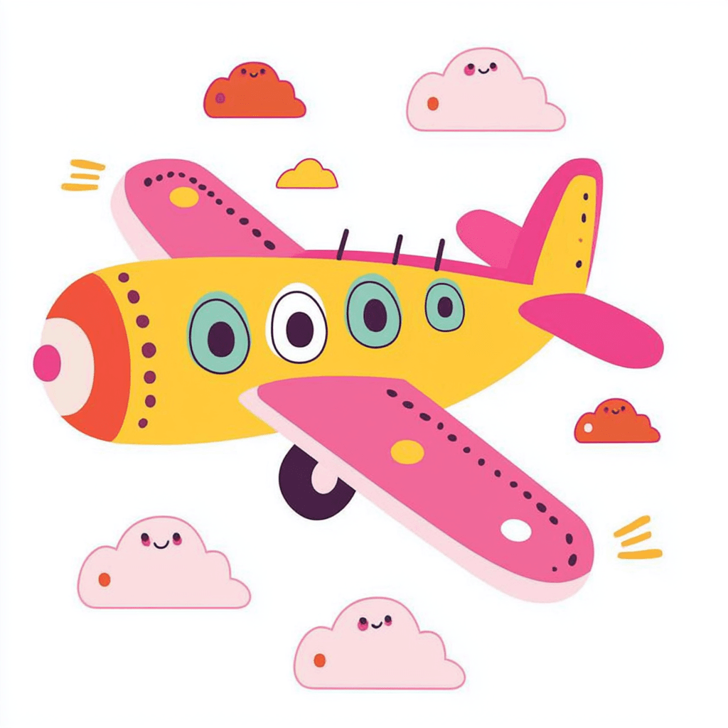 Cute Airplane 028 original repeating artwork