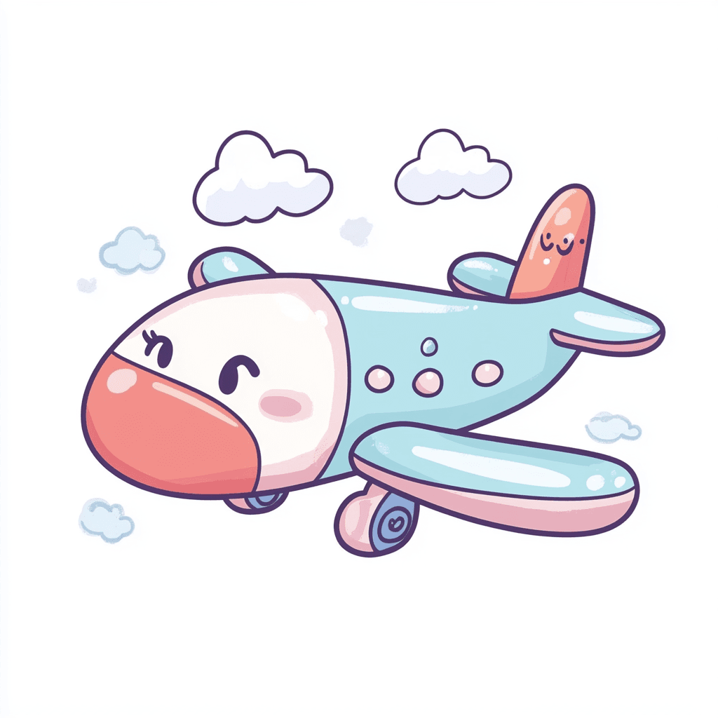 Cute Airplane Rush original repeating artwork