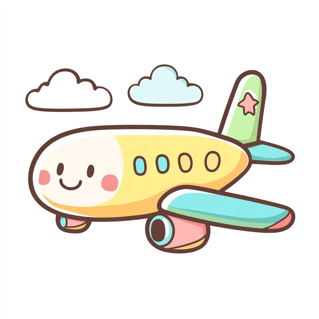 Cute Airplane Loop original repeating artwork