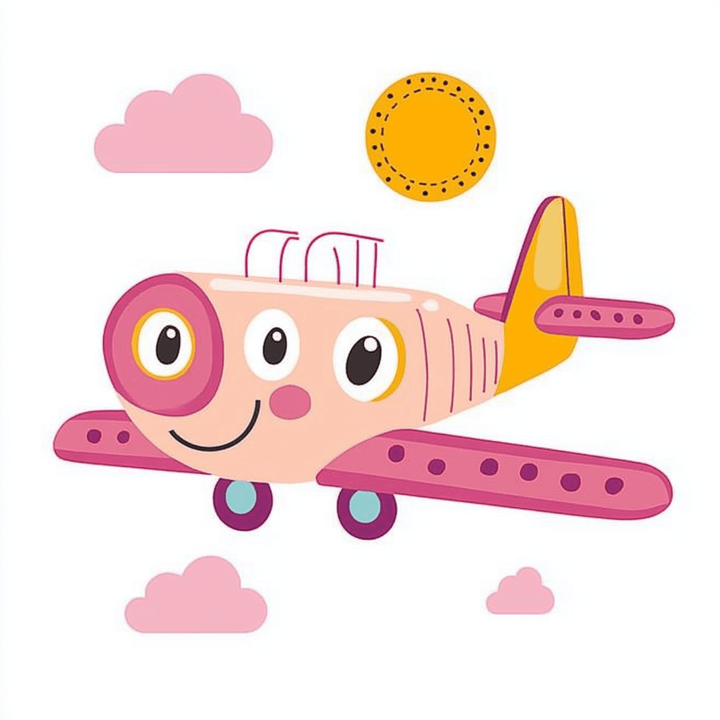 Cute Airplane 016 original repeating artwork