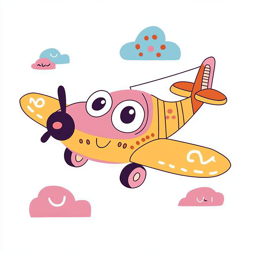 Cute Airplane 013 original repeating artwork