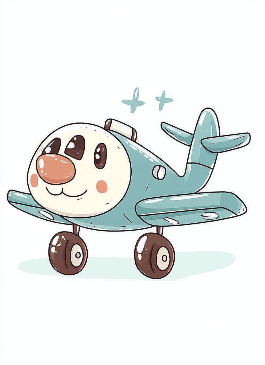 Cute Airplane 027 original repeating artwork