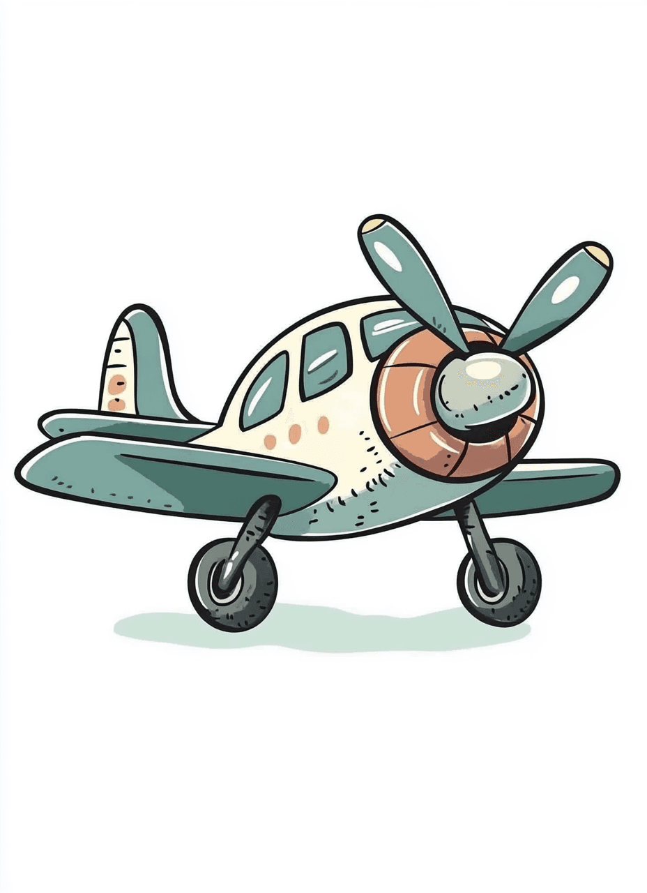 Cute Airplane Jam original repeating artwork