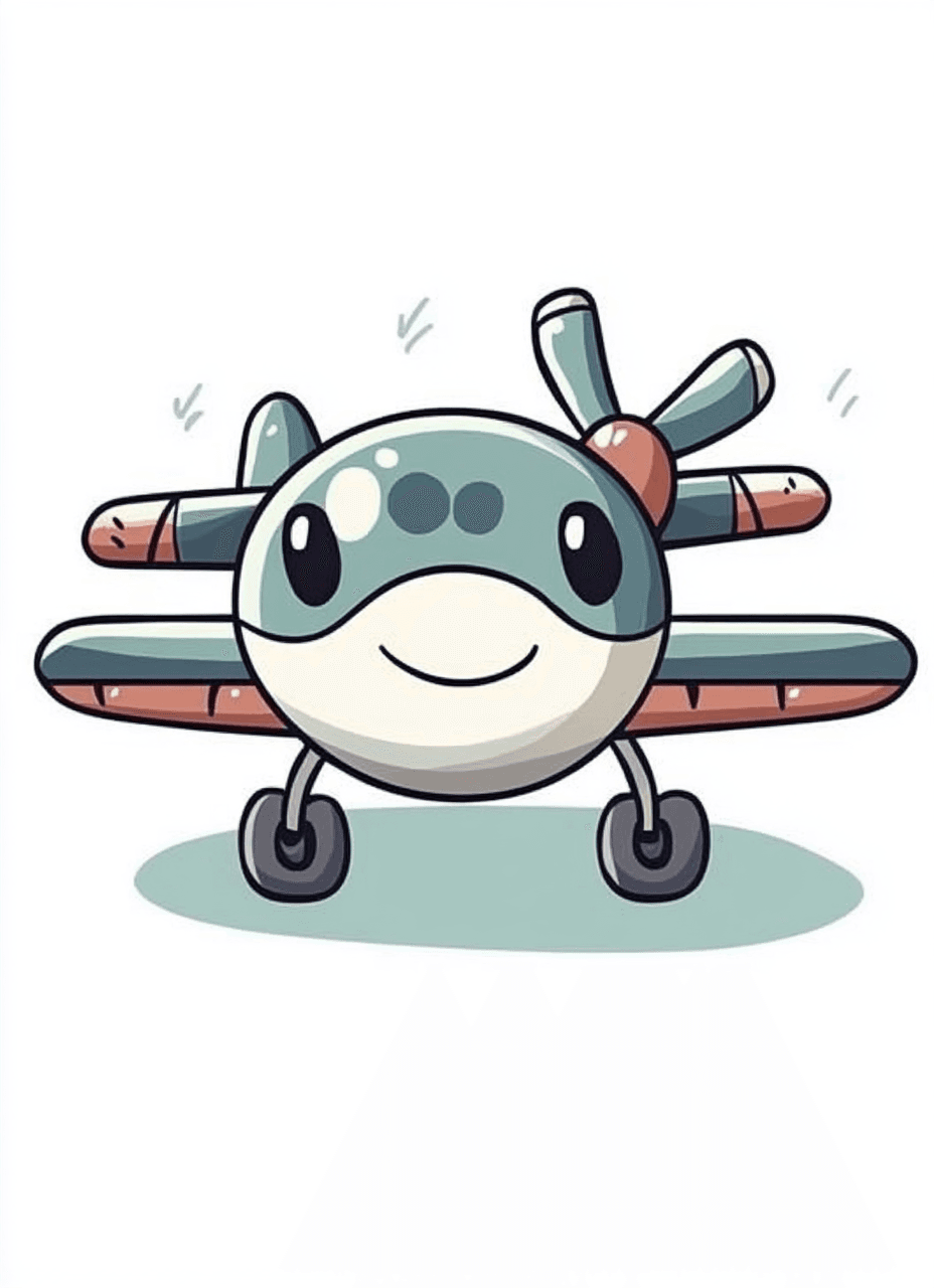 Cute Airplane Team original repeating artwork