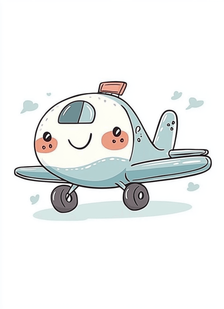 Cute Airplane Gang original repeating artwork