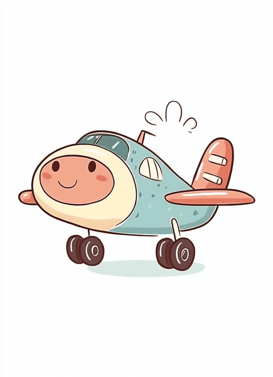 Cute Airplane Squad original repeating artwork