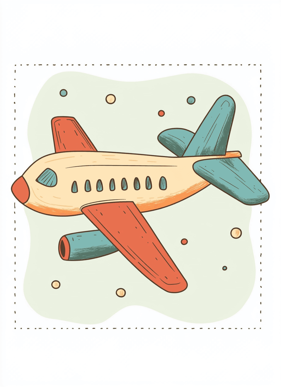 Cute Airplane Club original repeating artwork