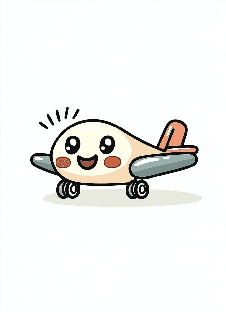 Cute Airplane Bounce original repeating artwork