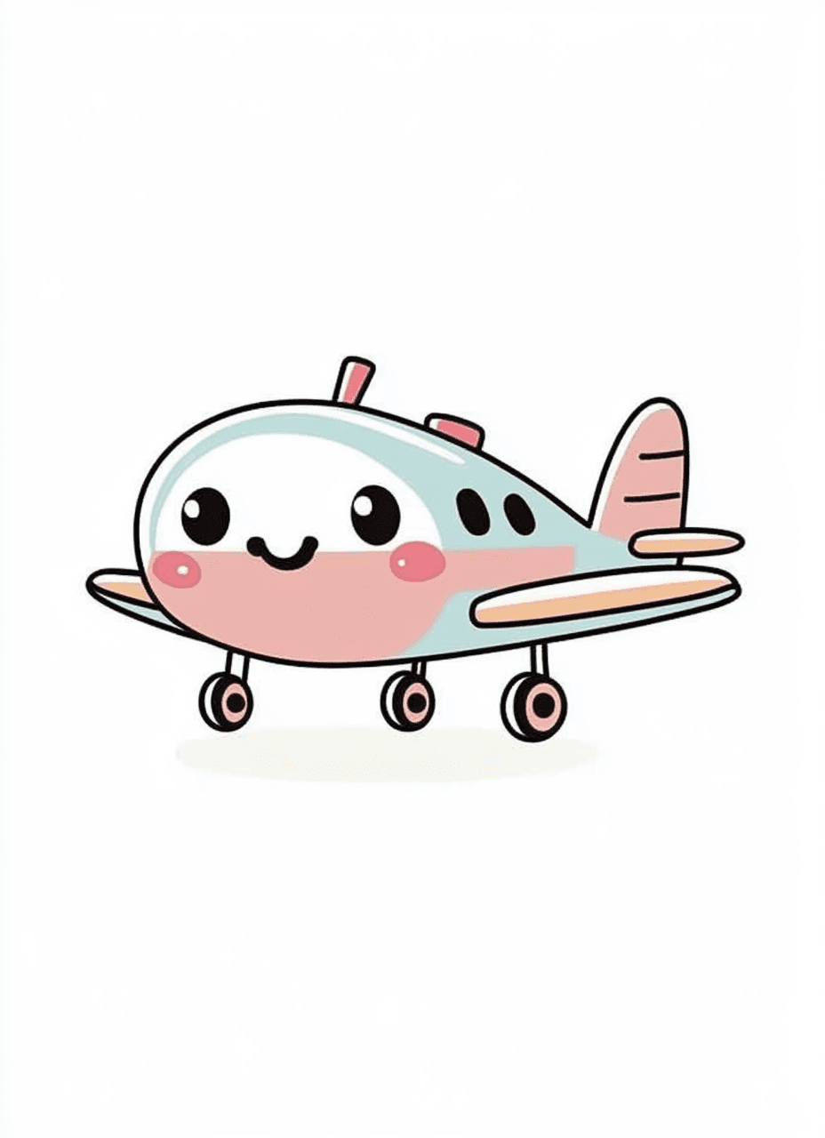 Cute Airplane Sprint original repeating artwork