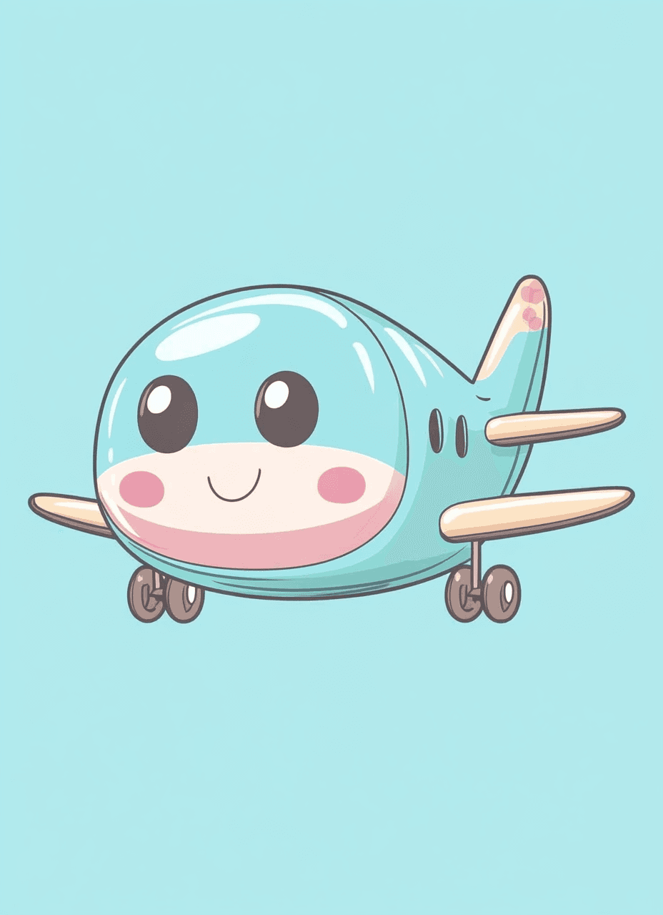 Cute Airplane 003 original repeating artwork