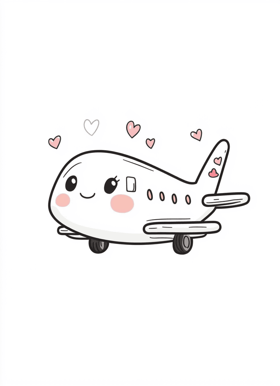 Cute Airplane 033 original repeating artwork