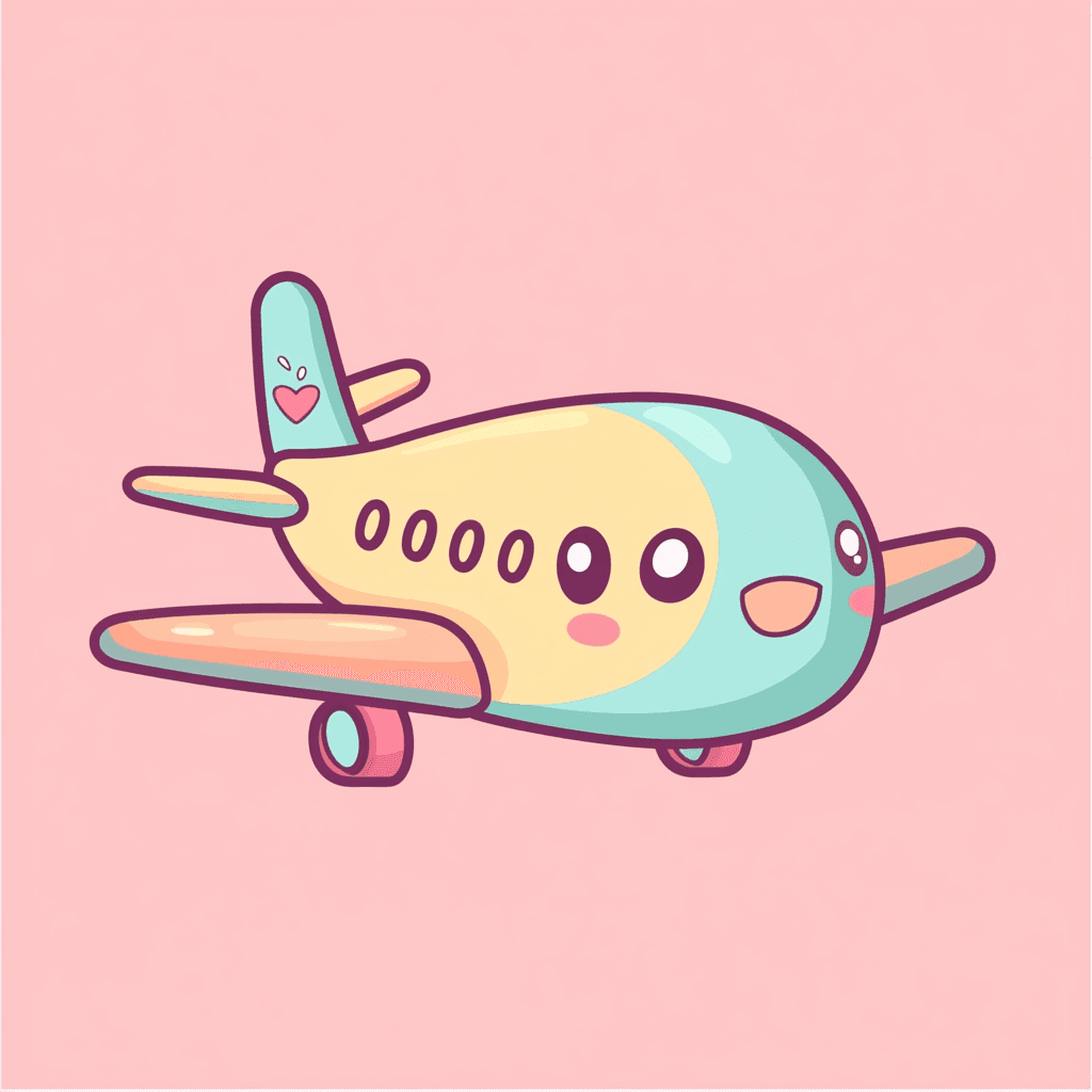 Cute Airplane 029 original repeating artwork