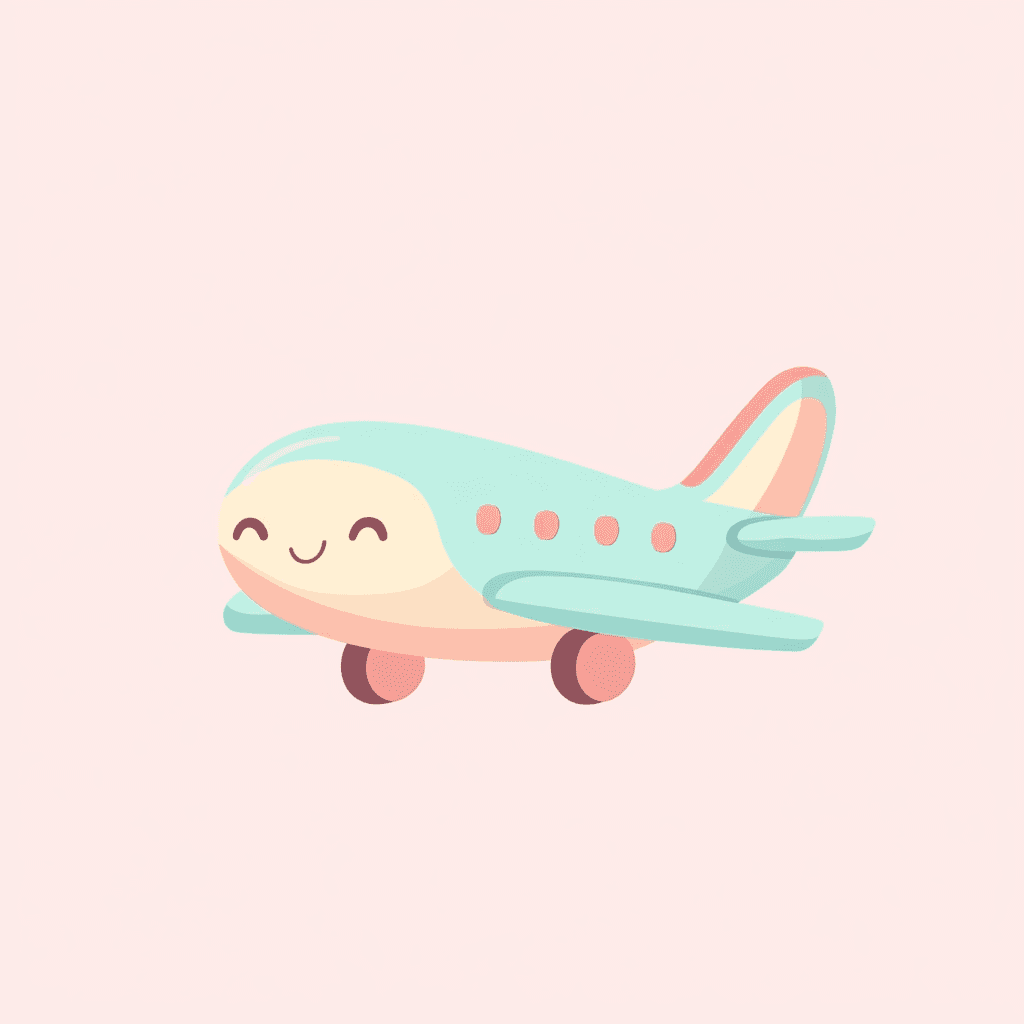 Cute Airplane Groove original repeating artwork
