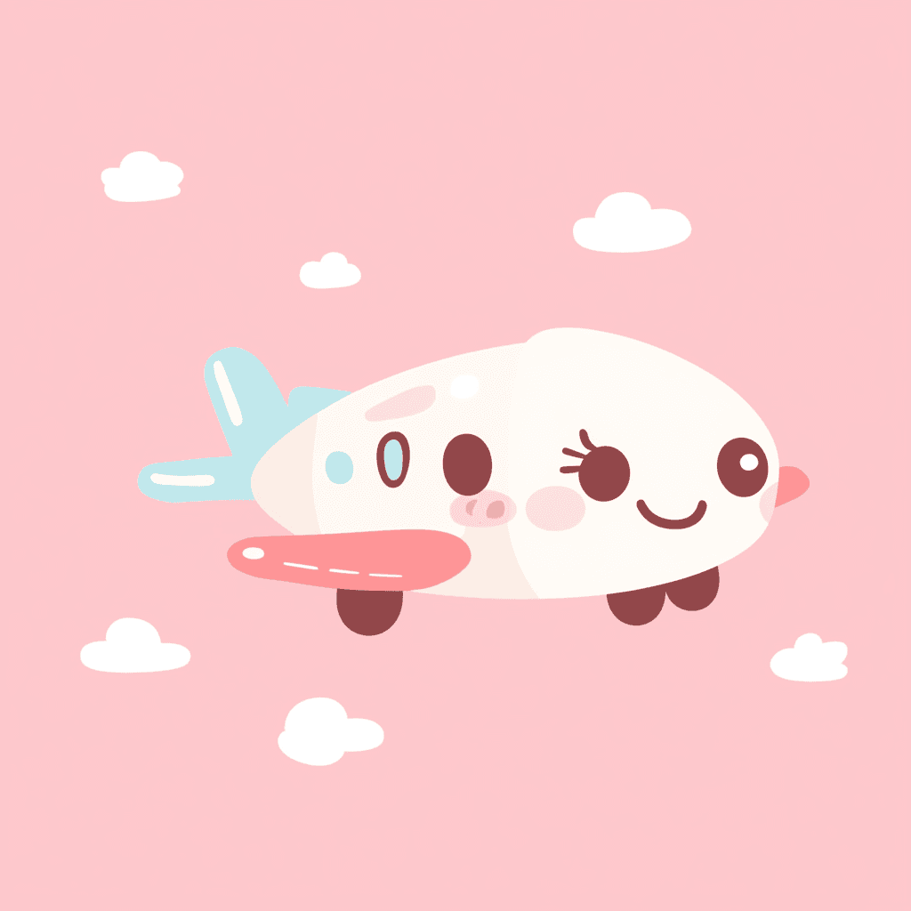 Cute Airplane 030 original repeating artwork