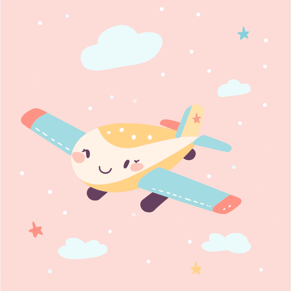 Cute Airplane Crew original repeating artwork
