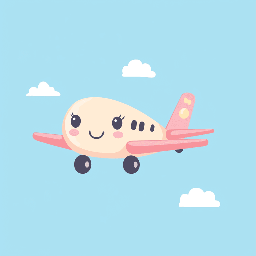 Cute Airplane 017 original repeating artwork