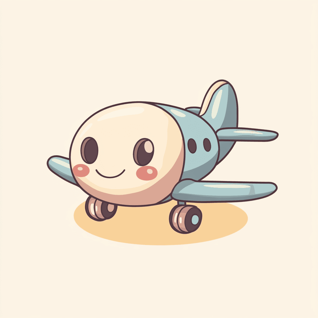 Cute Airplane original repeating artwork