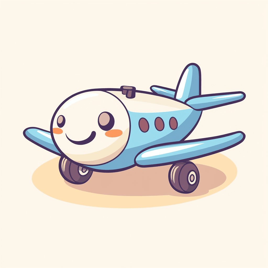 Cute Airplane Zoom original repeating artwork