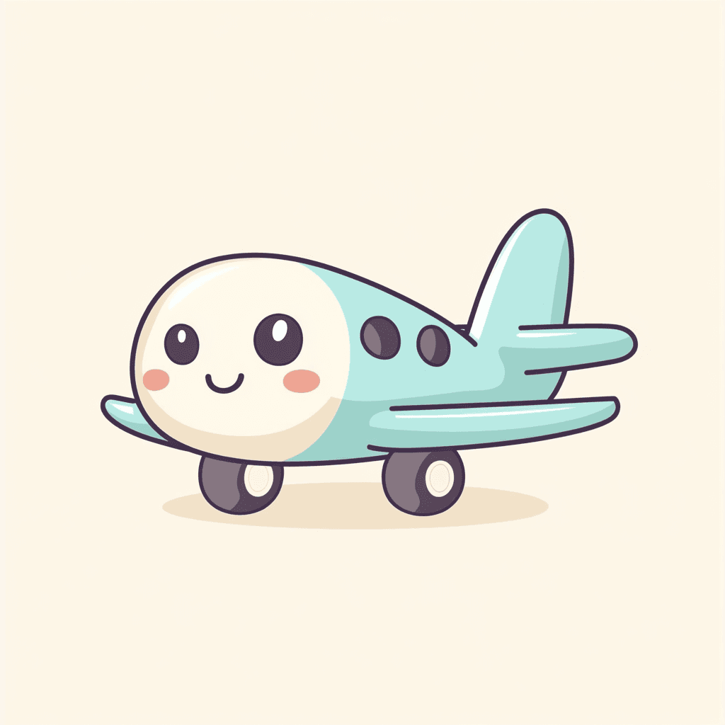 Cute Airplane Picnic original repeating artwork